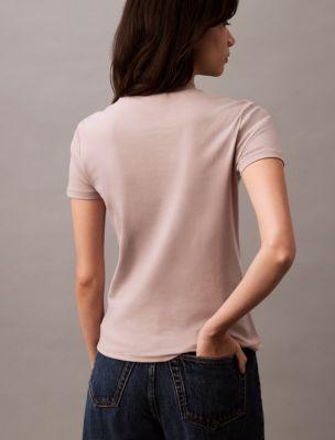 Calvin Klein Womens Soft Cotton Tee - Purple - XL Product Image