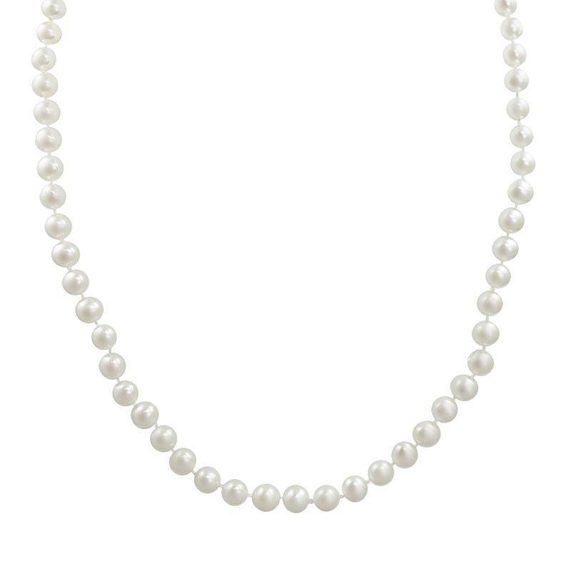 10k Gold Freshwater Cultured Pearl Necklace - 30, Womens, White Product Image
