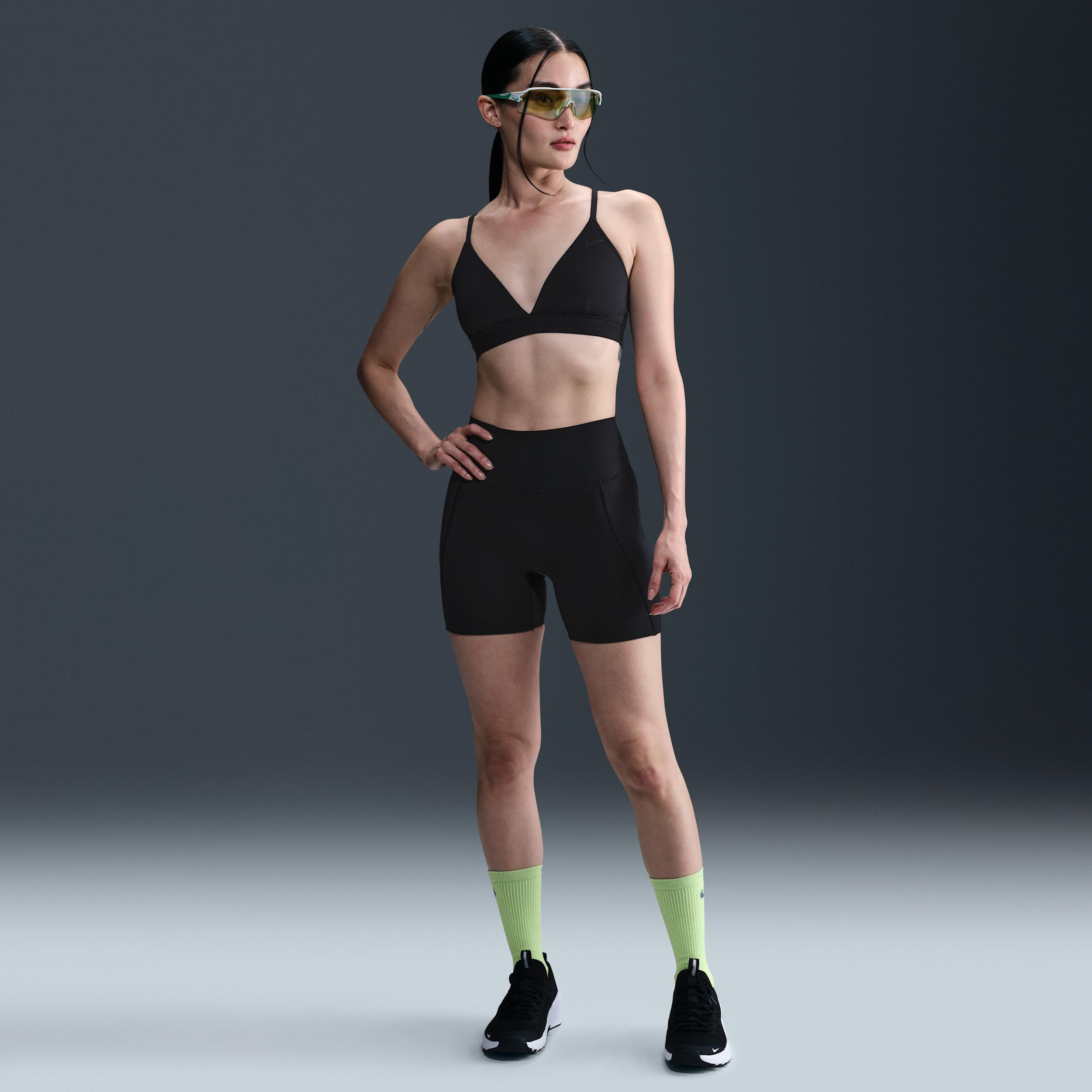 Nike Women's Form Light-Support Non-Padded Triangle Sports Bra Product Image