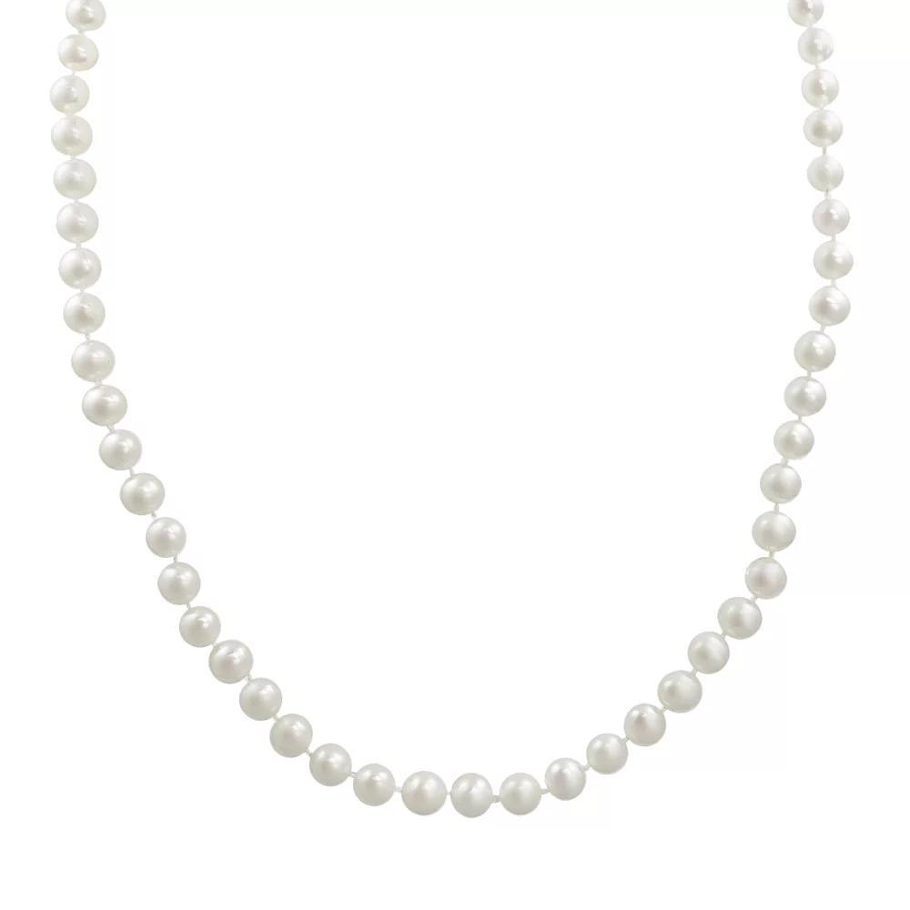 10k Gold Freshwater Cultured Pearl Necklace - 30, Womens, White Product Image