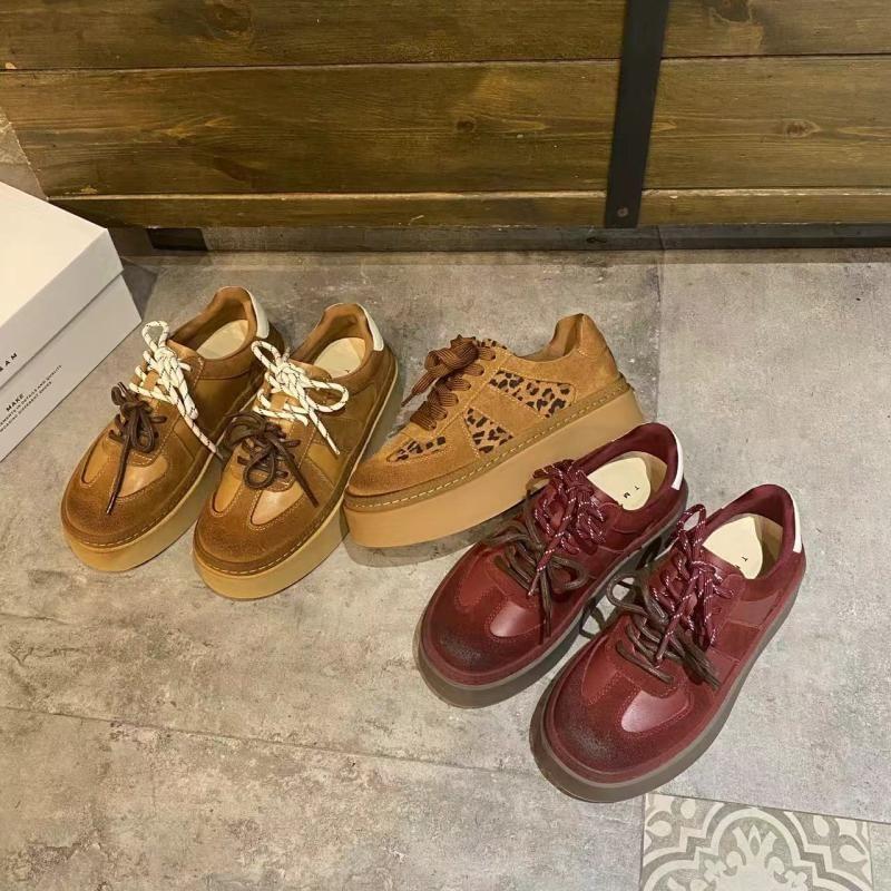 Lace-Up Platform Sneakers Product Image