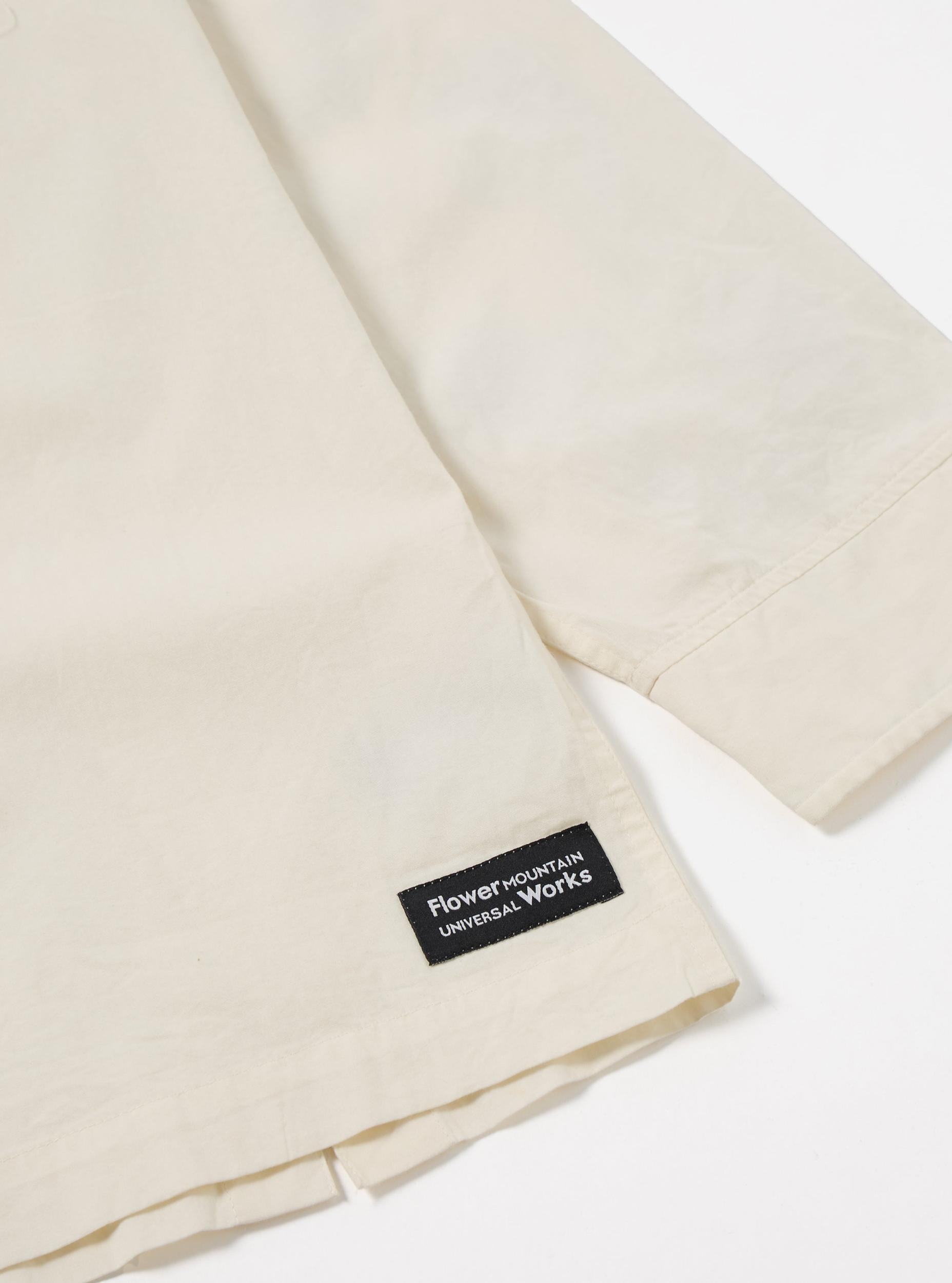 Flower Mountain x Universal Works Ecru Broadcloth Cruiser Shirt Product Image