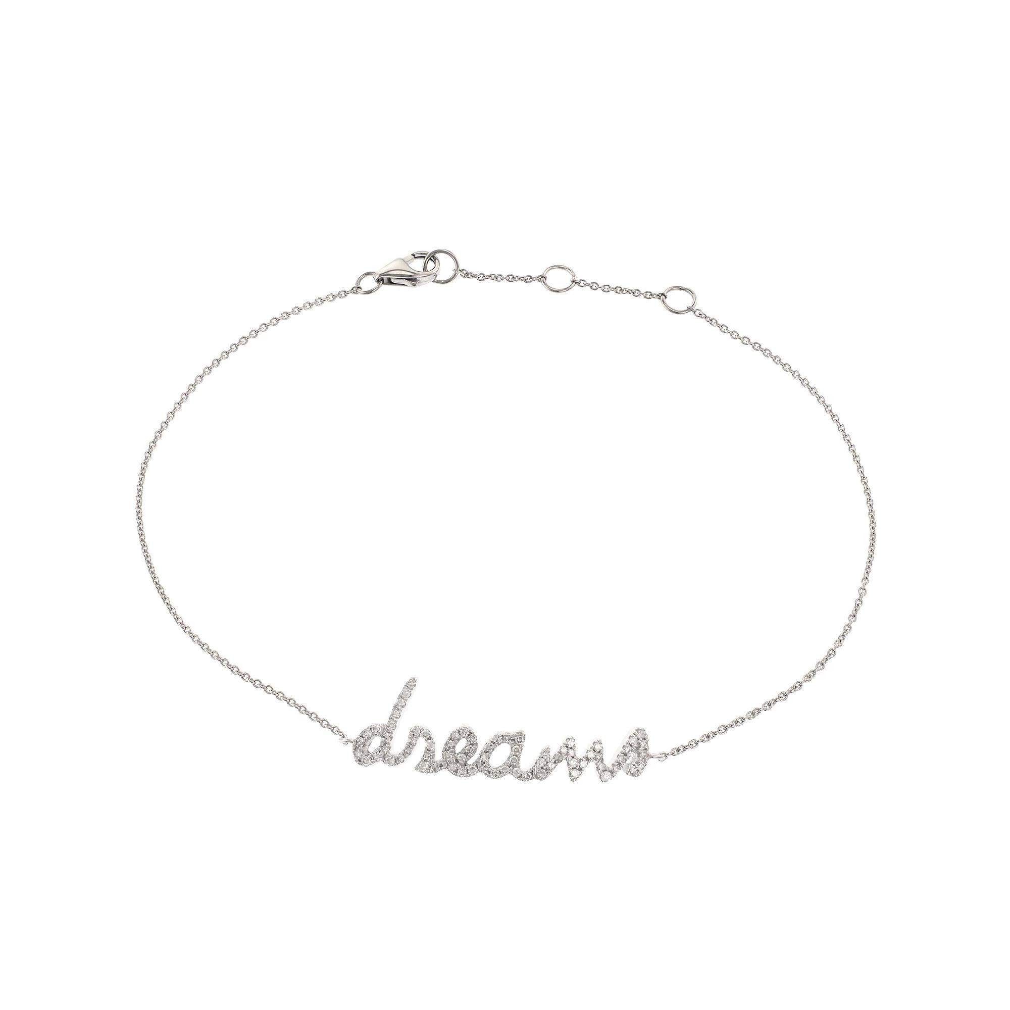 LUXLE 14k White Gold 1/5 Carat T.W. Diamond "Dreams" Bracelet, Women's Product Image