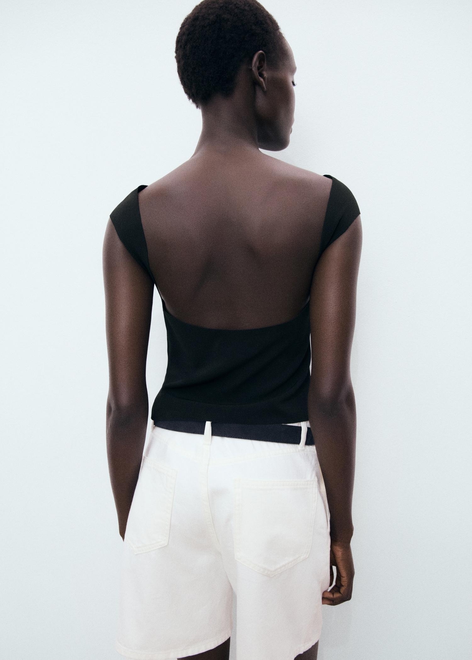 Open-back top - Women | MANGO USA Product Image