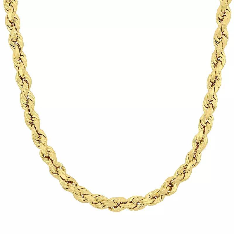 Stella Grace 14k Gold Rope Chain Necklace, Men's, Size: 24" Product Image