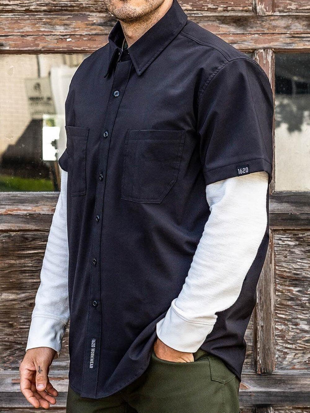 Made in L.A. Jersey Full-Placket Polo Product Image