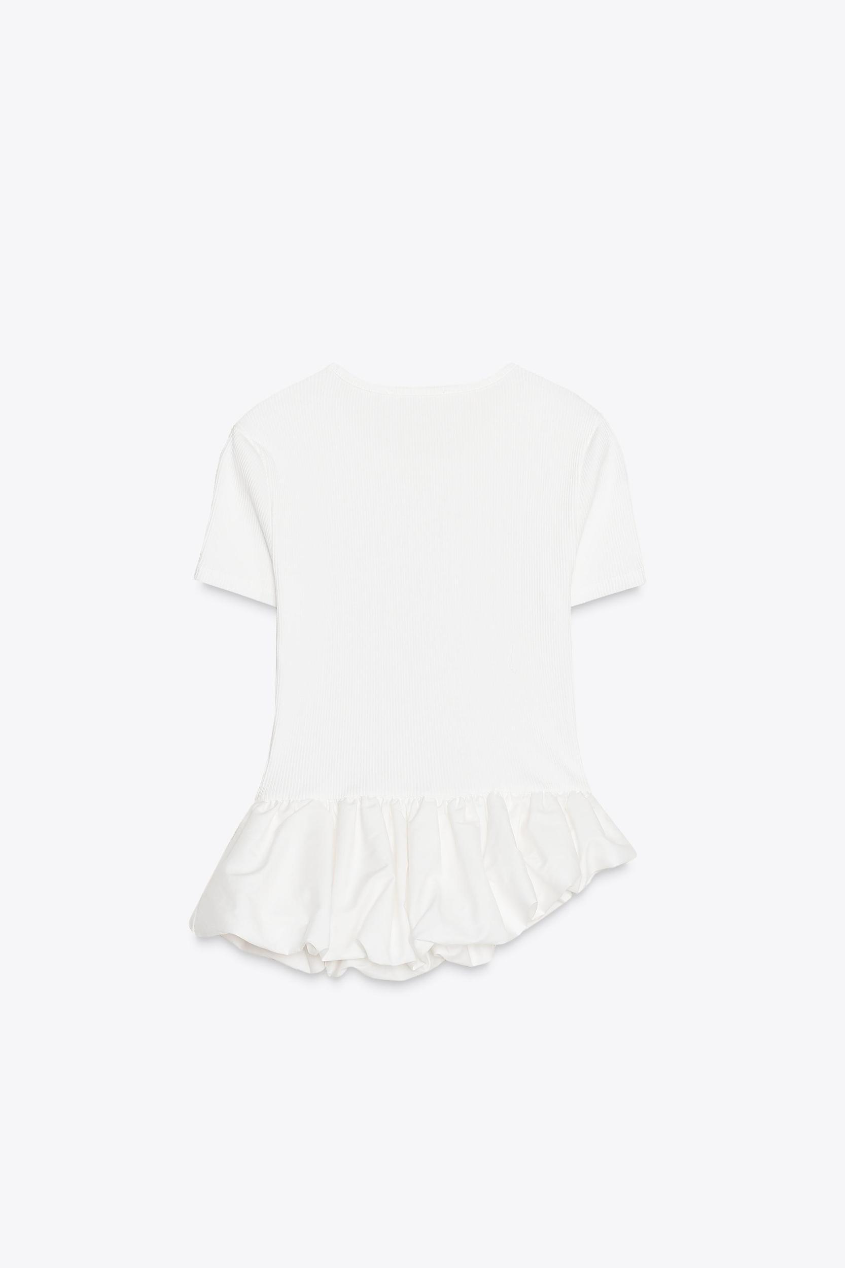 PEPLUM COMBINATION T-SHIRT Product Image