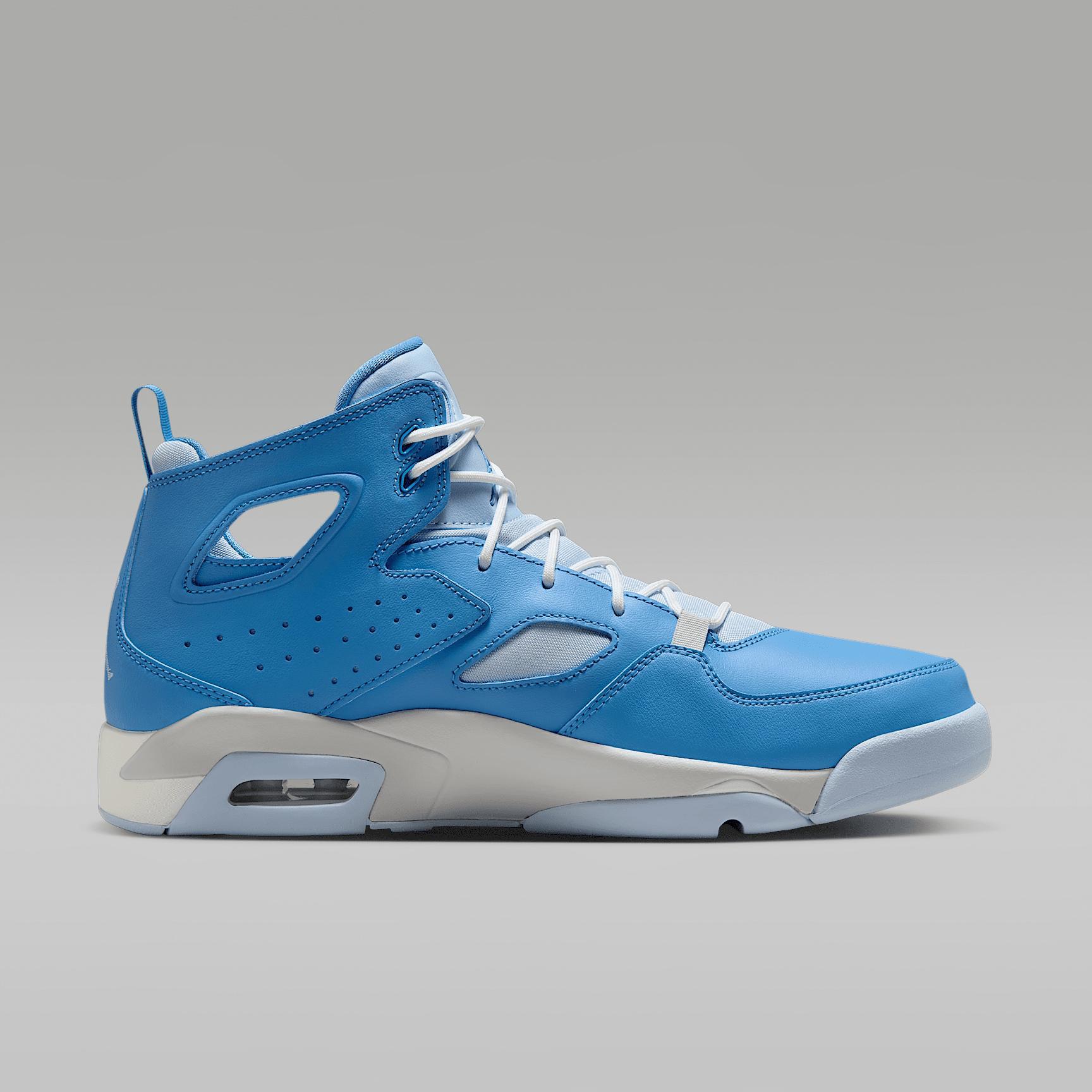 Jordan Mens Air Flight Club 91 Basketball Shoes in Legend Blue/Pure Platinum/Sail Product Image