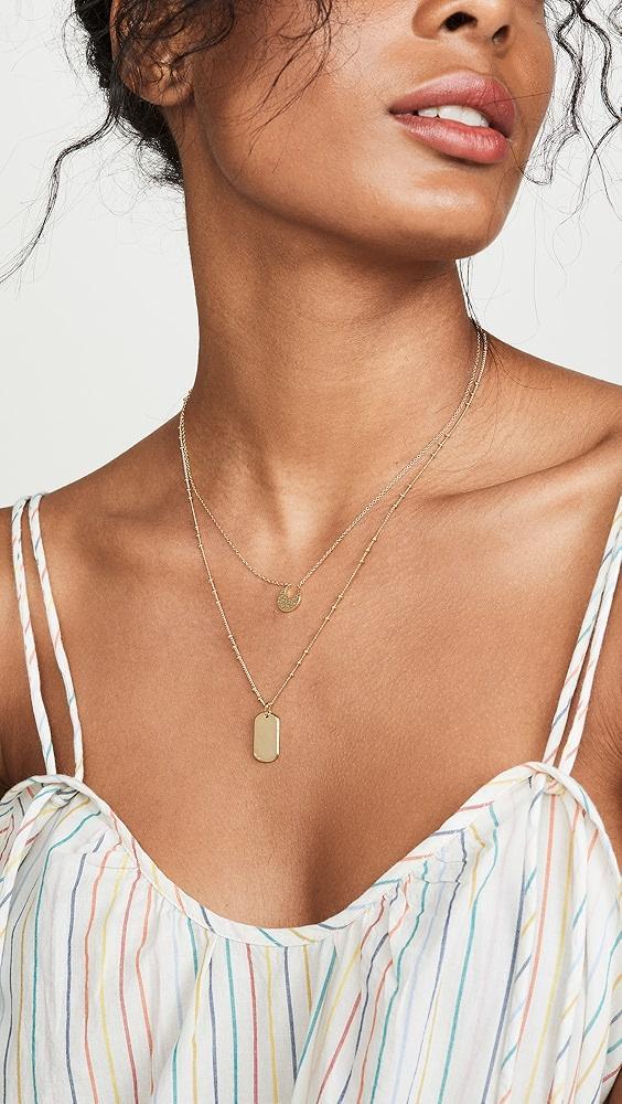 Gorjana Griffin Dog Tag Necklace | Shopbop Product Image