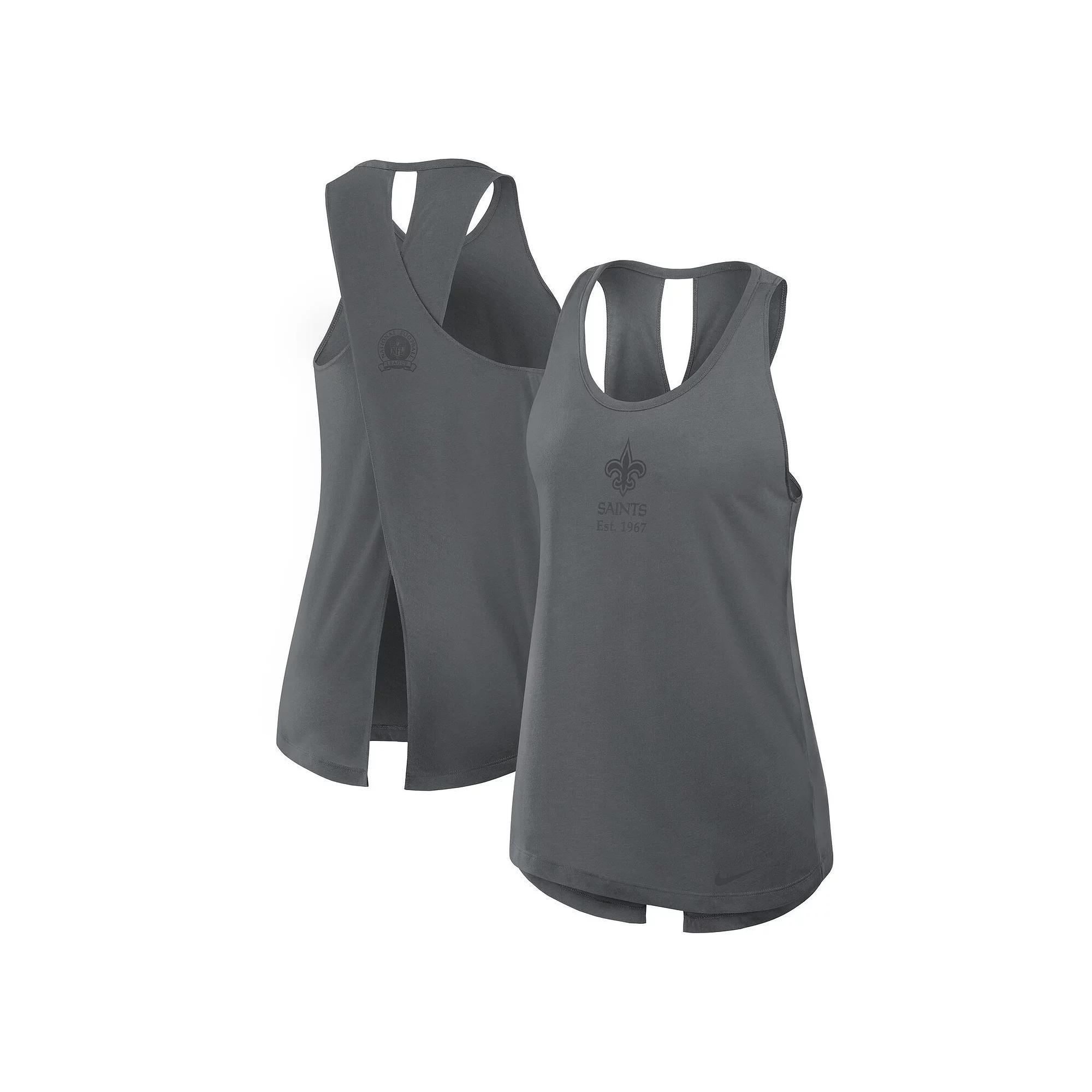 Women's Nike Royal Los Angeles Rams Established Date Crisscross Performance Tank Top, Size: Small, Blue Product Image