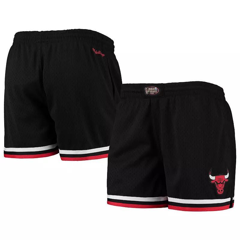 Womens Mitchell & Ness Chicago Bulls Hardwood Classics 1996 NBA Finals Jump Shot Shorts Product Image