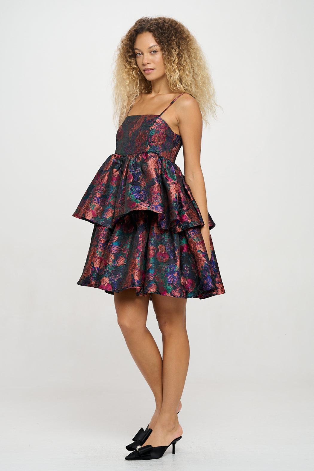 Multi Jacquard Tube Dress Product Image