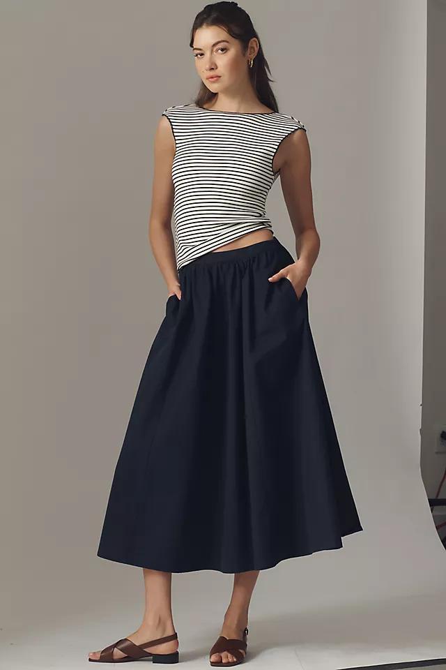 Maeve Fitted Cap-Sleeve Top Product Image