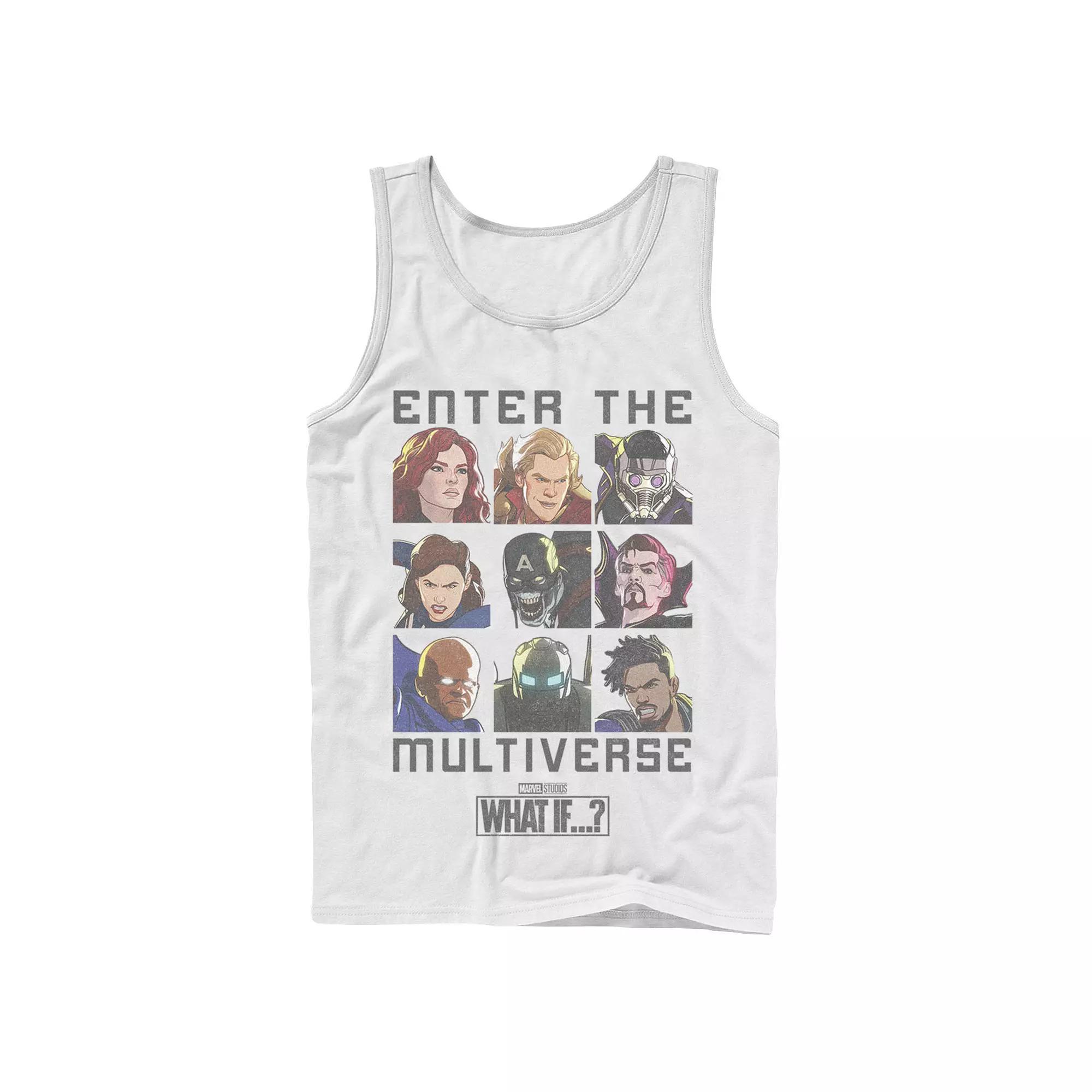 Men's Marvel What If Enter The Multiverse Quote Tank Top, Boy's, Size: Large, White Product Image