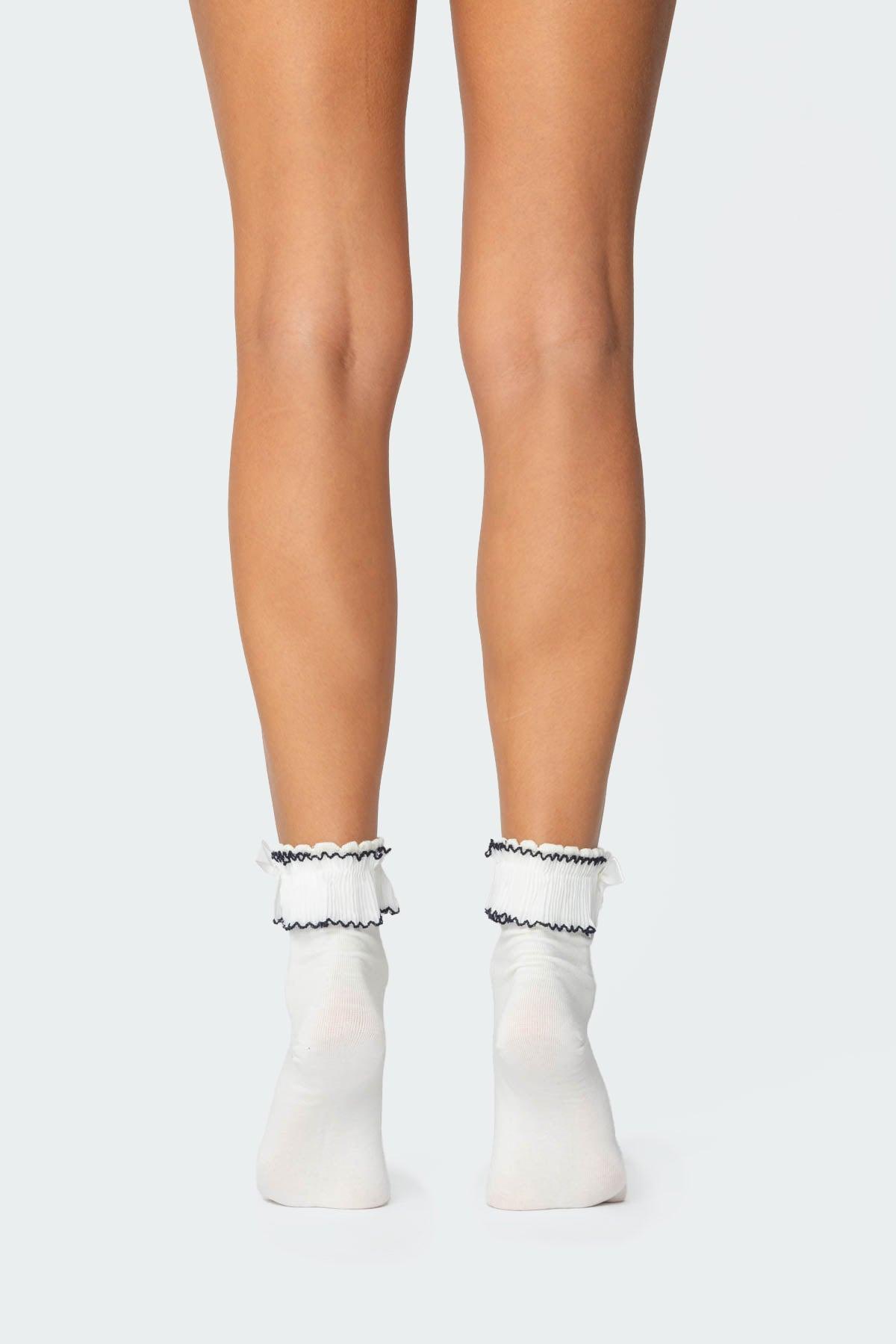 Ruffle & Bow Socks Product Image