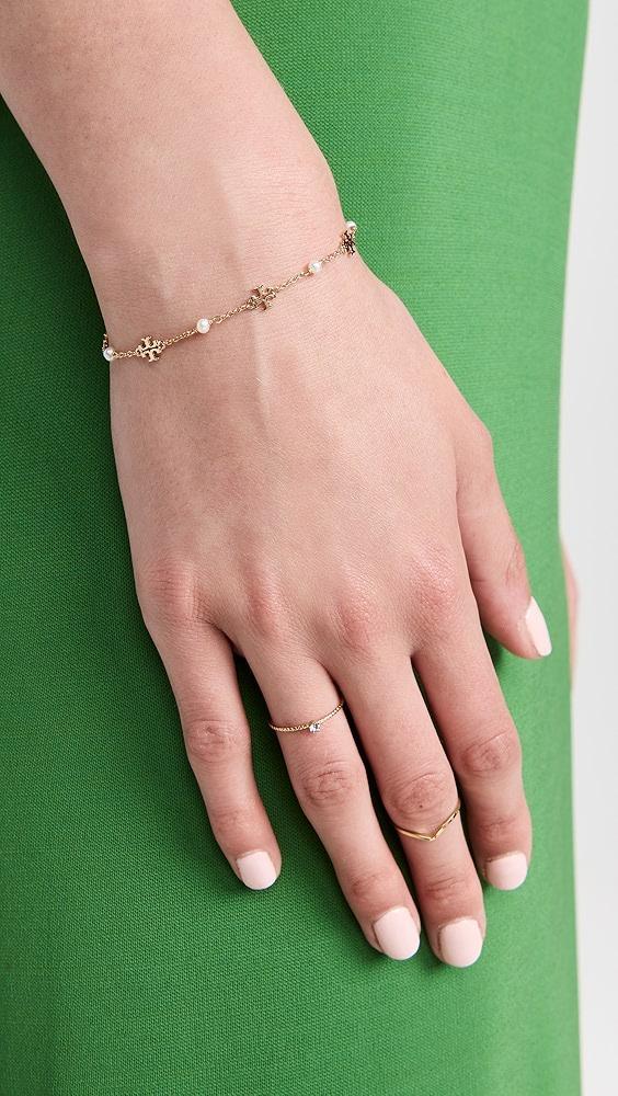 Tory Burch Kira Pearl Delicate Chain Bracelet | Shopbop Product Image