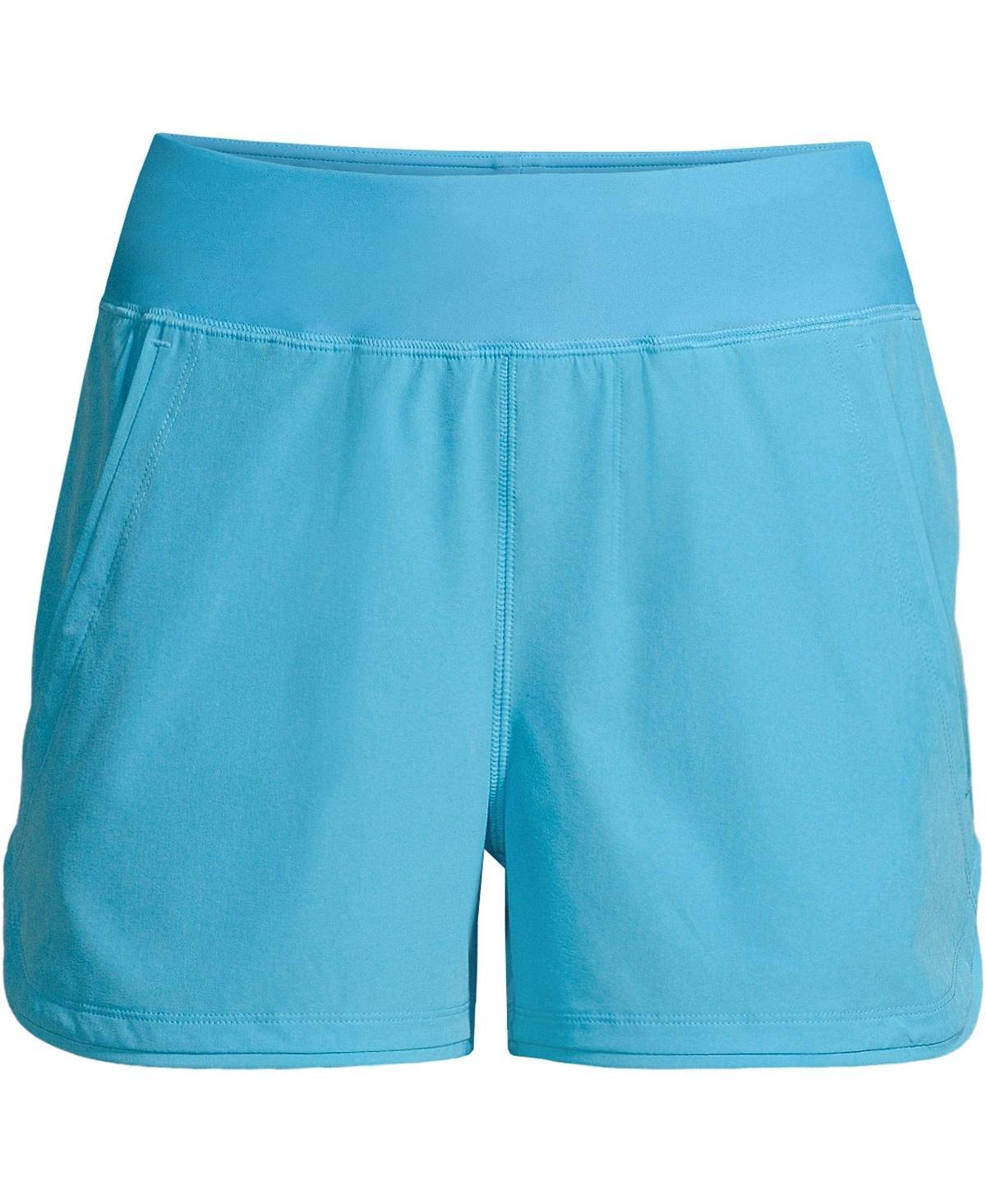 Plus Size Lands' End 3" Quick Dry Swim Board Shorts With Panty, Women's, Size: 26 W, Black Product Image