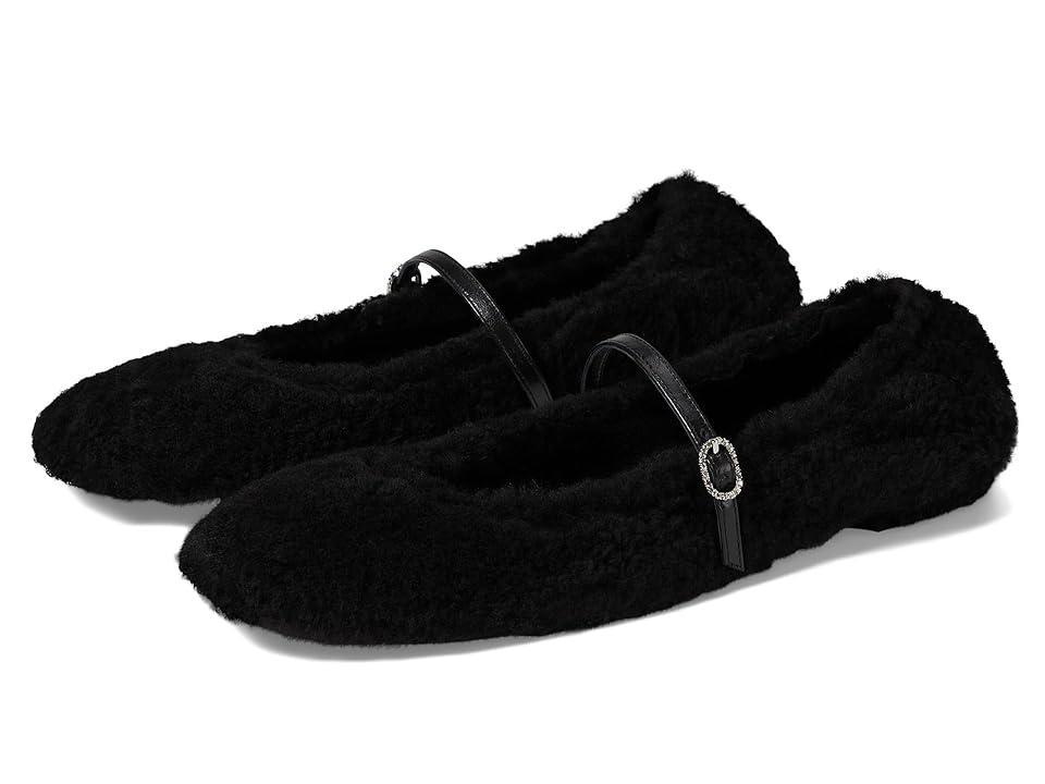 Stuart Weitzman Womens Lennox Shearling Flats Product Image