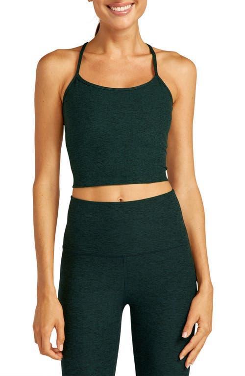Beyond Yoga Spacedye Slim Racerback Cropped Tank Birch Heather XXS Product Image