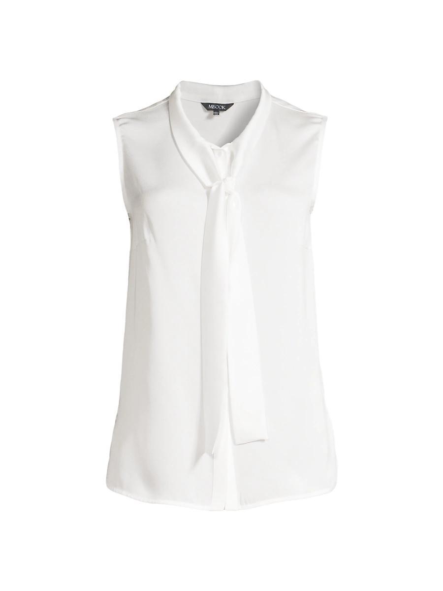 Misook Tie Neck Sleeveless Top Product Image