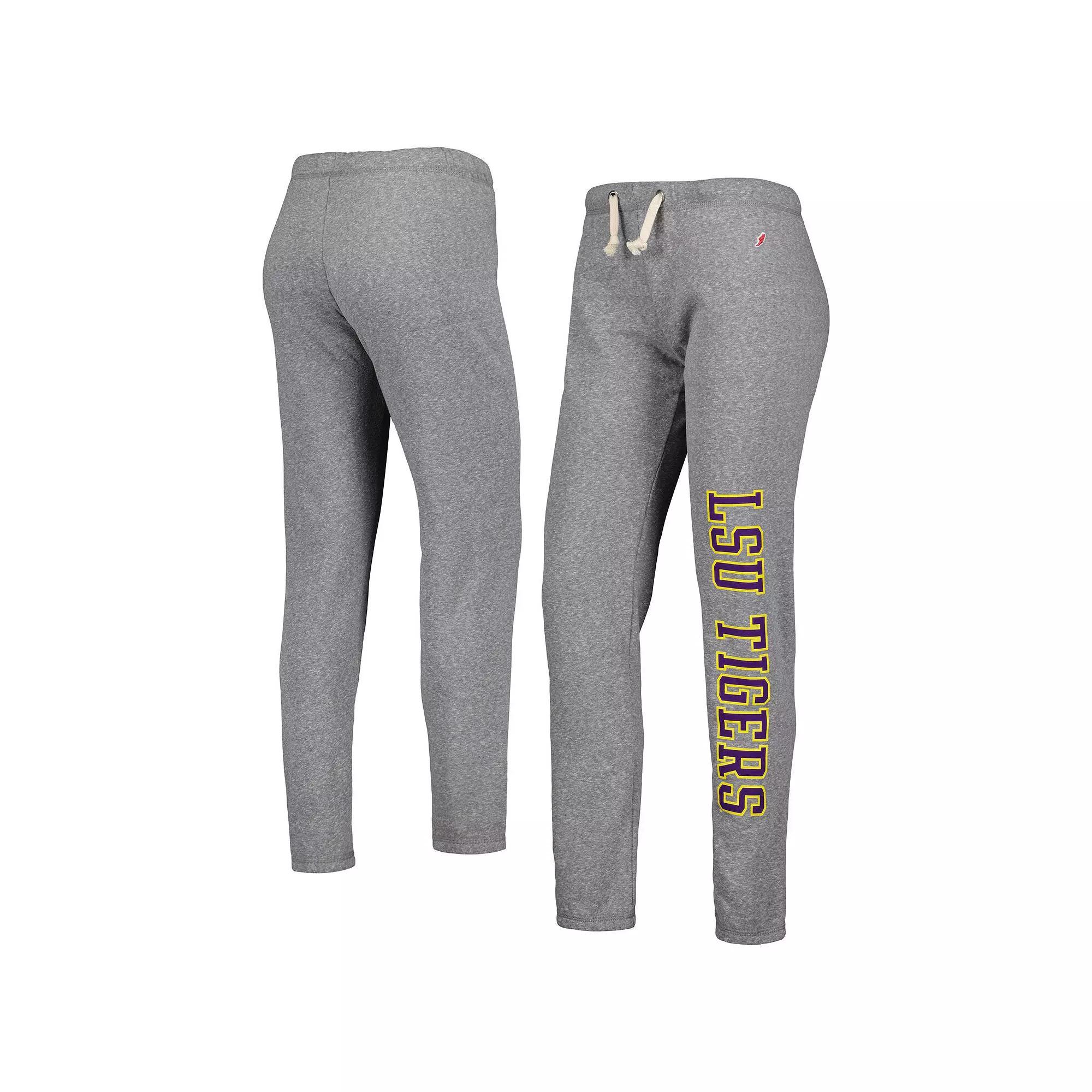 Women's League Collegiate Wear Heather Gray LSU Tigers Victory Springs Tri-Blend Jogger Pants, Size: Small, Grey Product Image