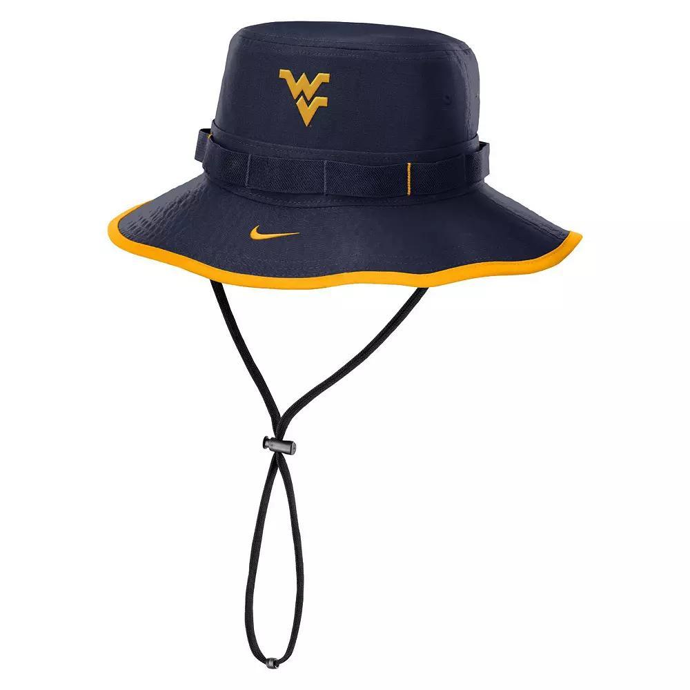 Men's Nike Navy West Virginia Mountaineers 2024/25 On-Field Apex Performance Boonie Bucket Hat, Size: Small, Blue Product Image