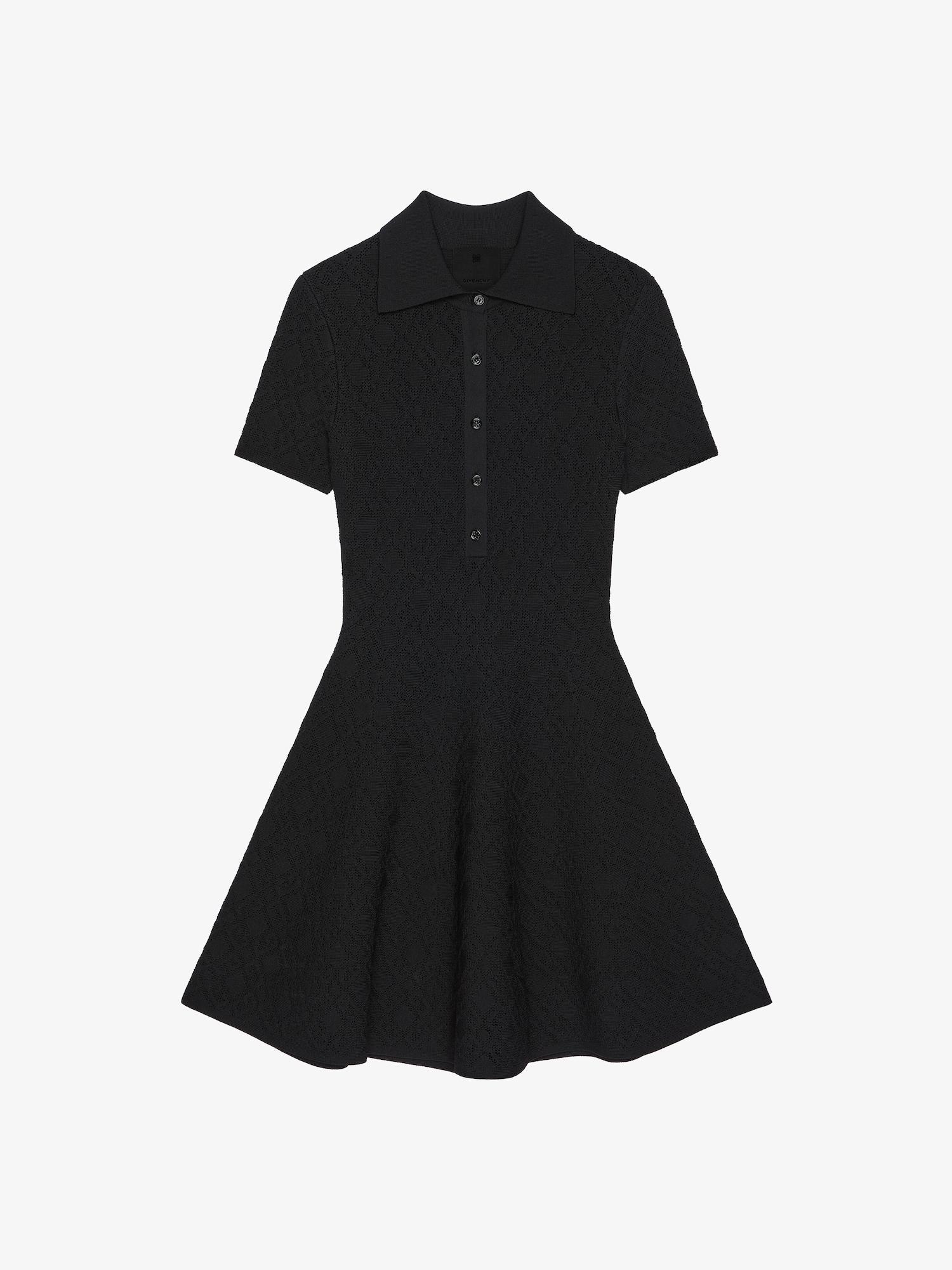 Polo dress in monogram 72 jacquard Product Image