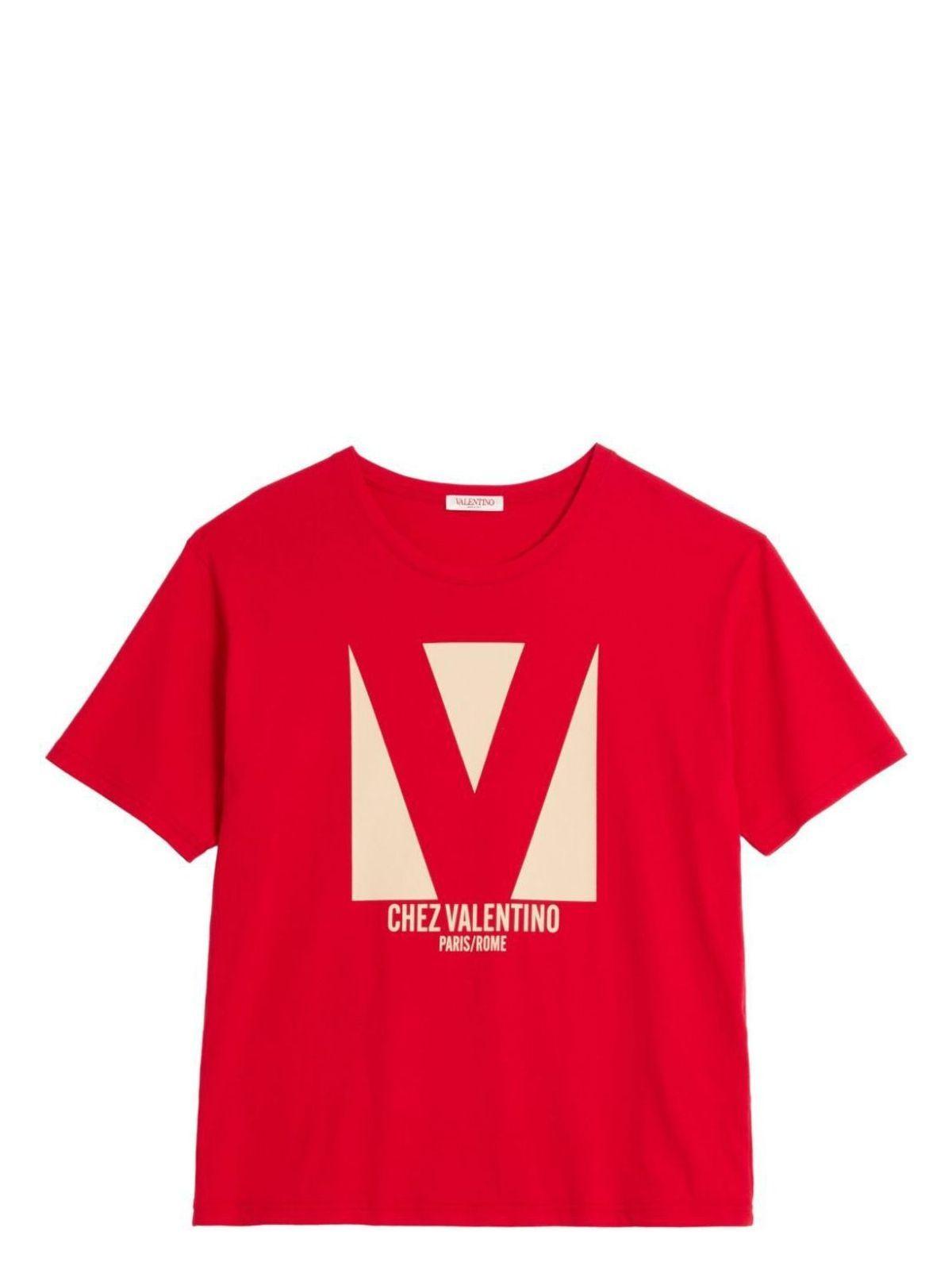 VALENTINO T-shirt Logo In Red Product Image