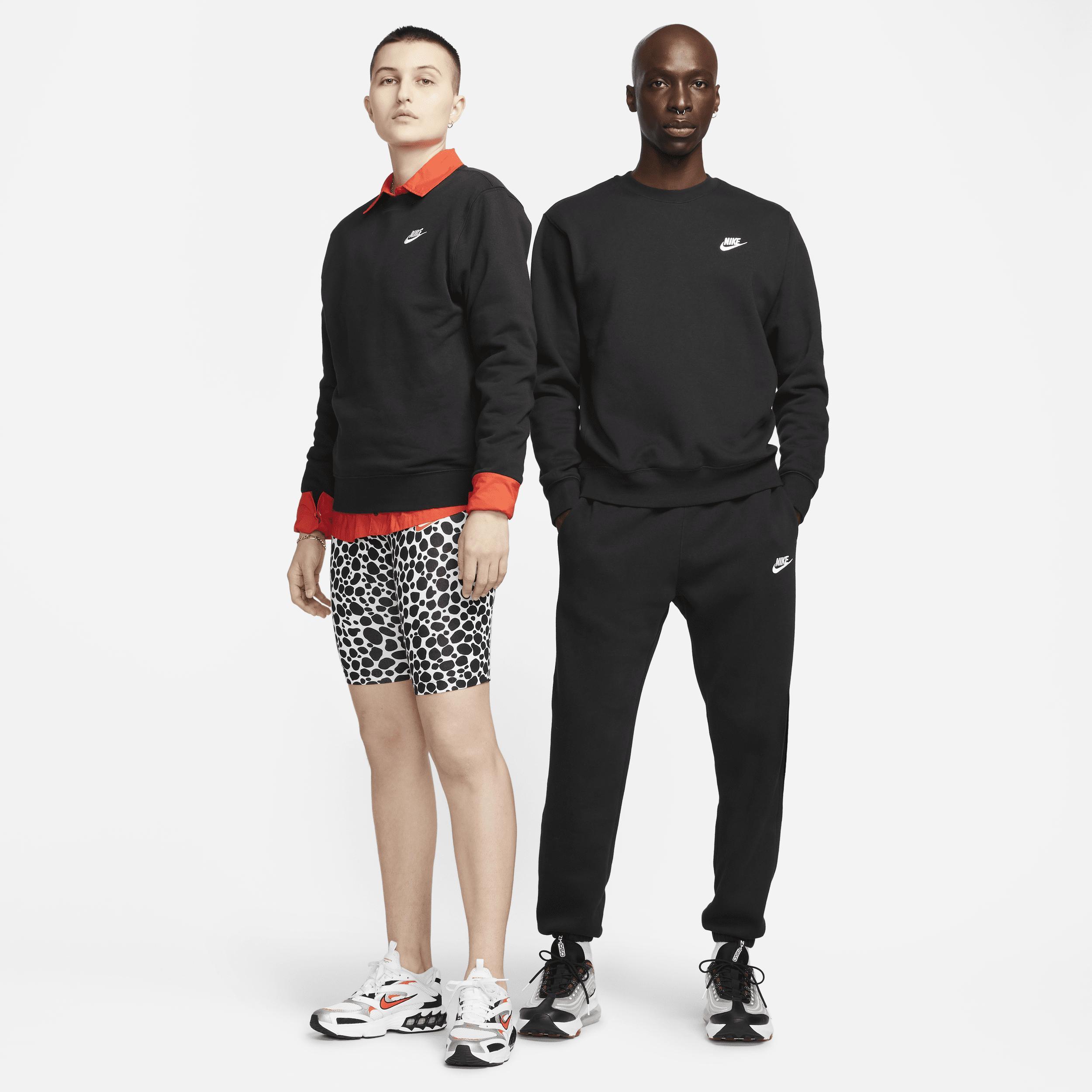 Men's Nike Club Fleece Crew, Size: Large, Dark Gray Grey Product Image