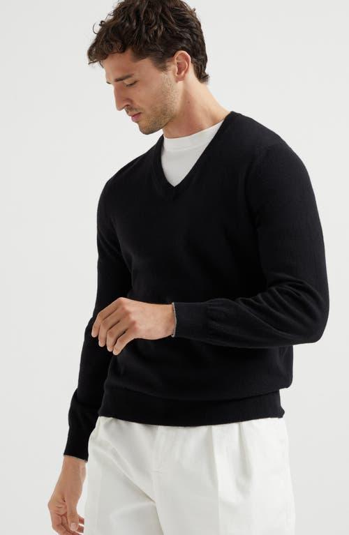 BRUNELLO CUCINELLI Men's Cashmere Sweater In Black Product Image
