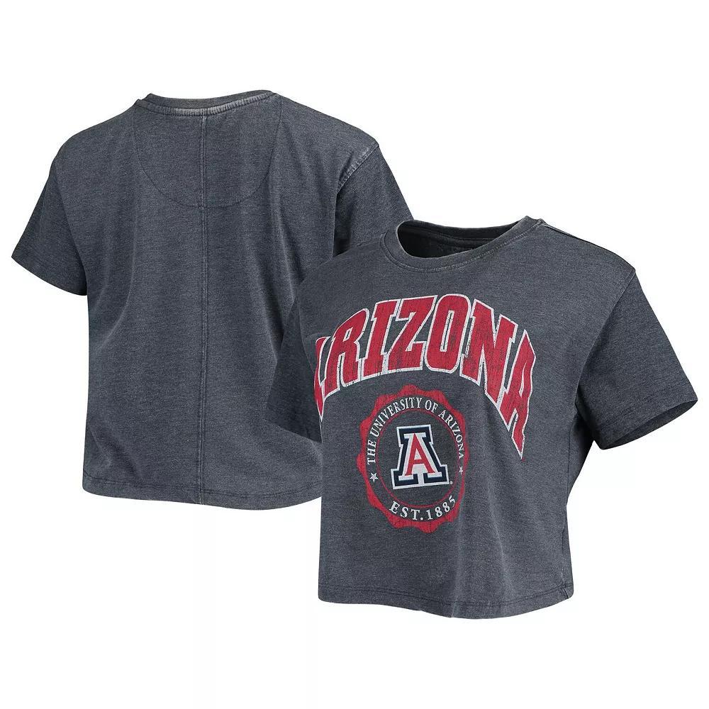 Women's Pressbox Navy Arizona Wildcats Edith Vintage Burnout Crop T-Shirt, Size: 2XL, Blue Product Image