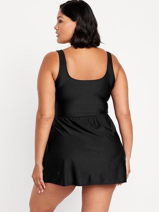 Matte Side-Tie Swim Dress Product Image