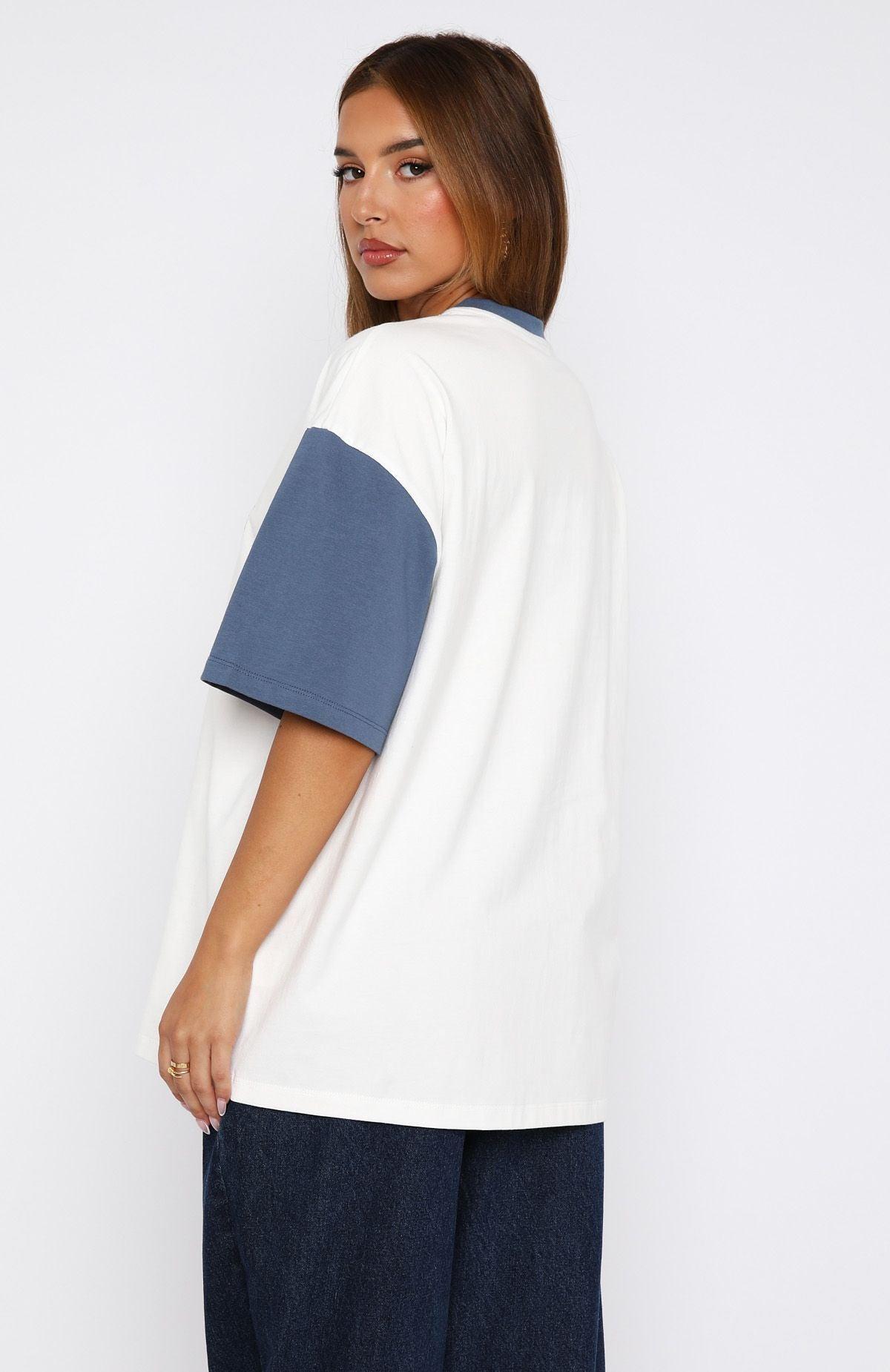 Fearlessly Flying Oversized Tee White Product Image