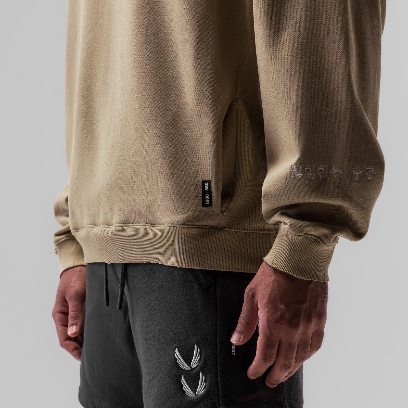 0861. Tech Essential™ Distressed Crewneck - Khaki Product Image