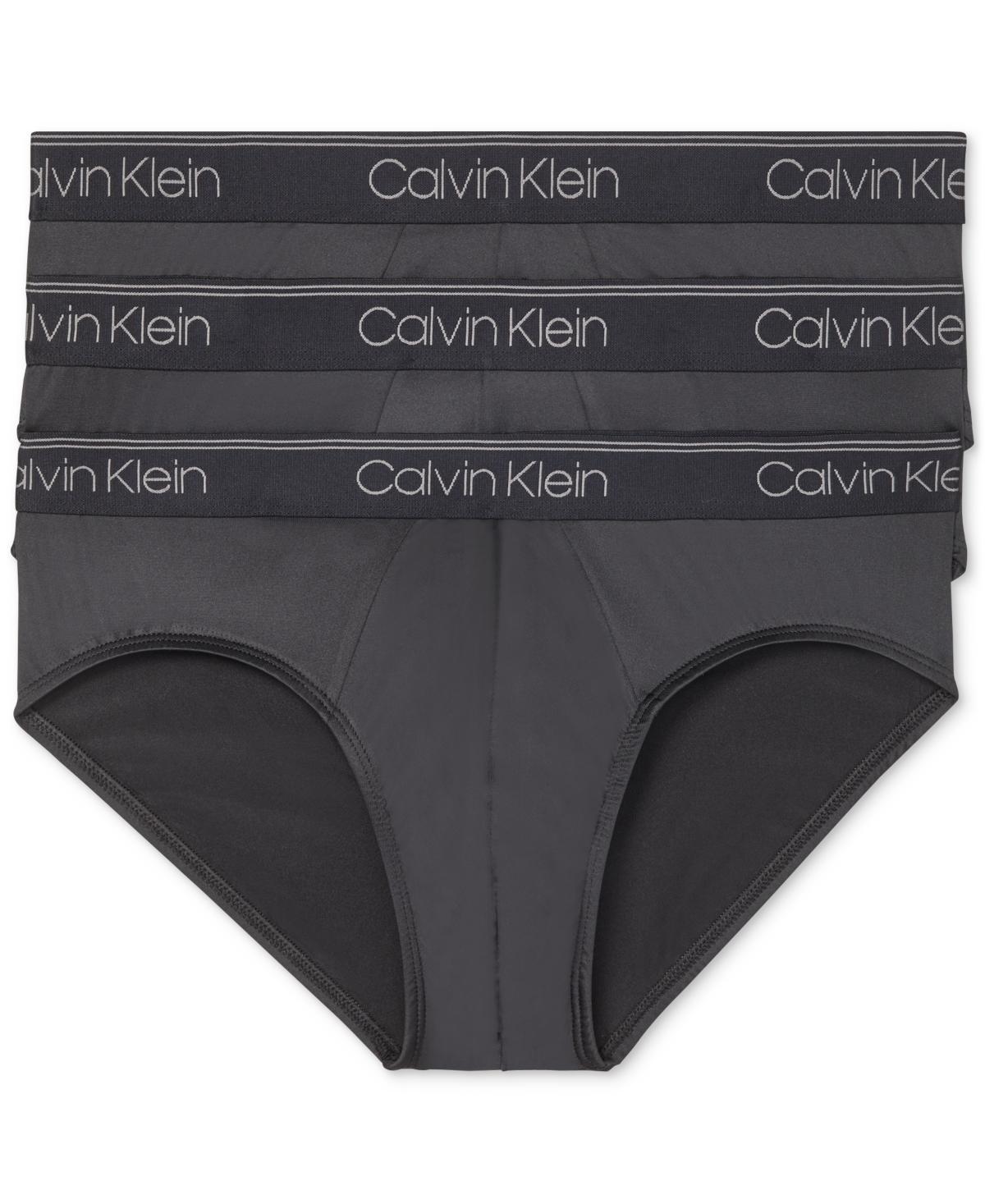 Mens Calvin Klein 3-Pack Microfiber Stretch Low-Rise Briefs Product Image