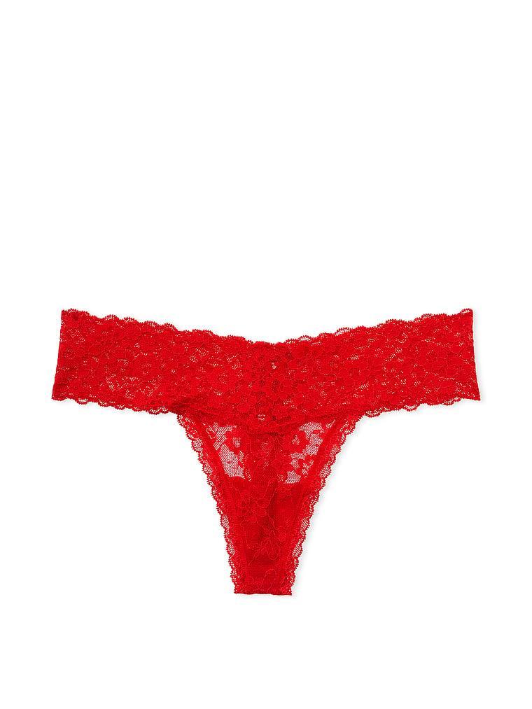 Lace Lace-Up Thong Panty Product Image