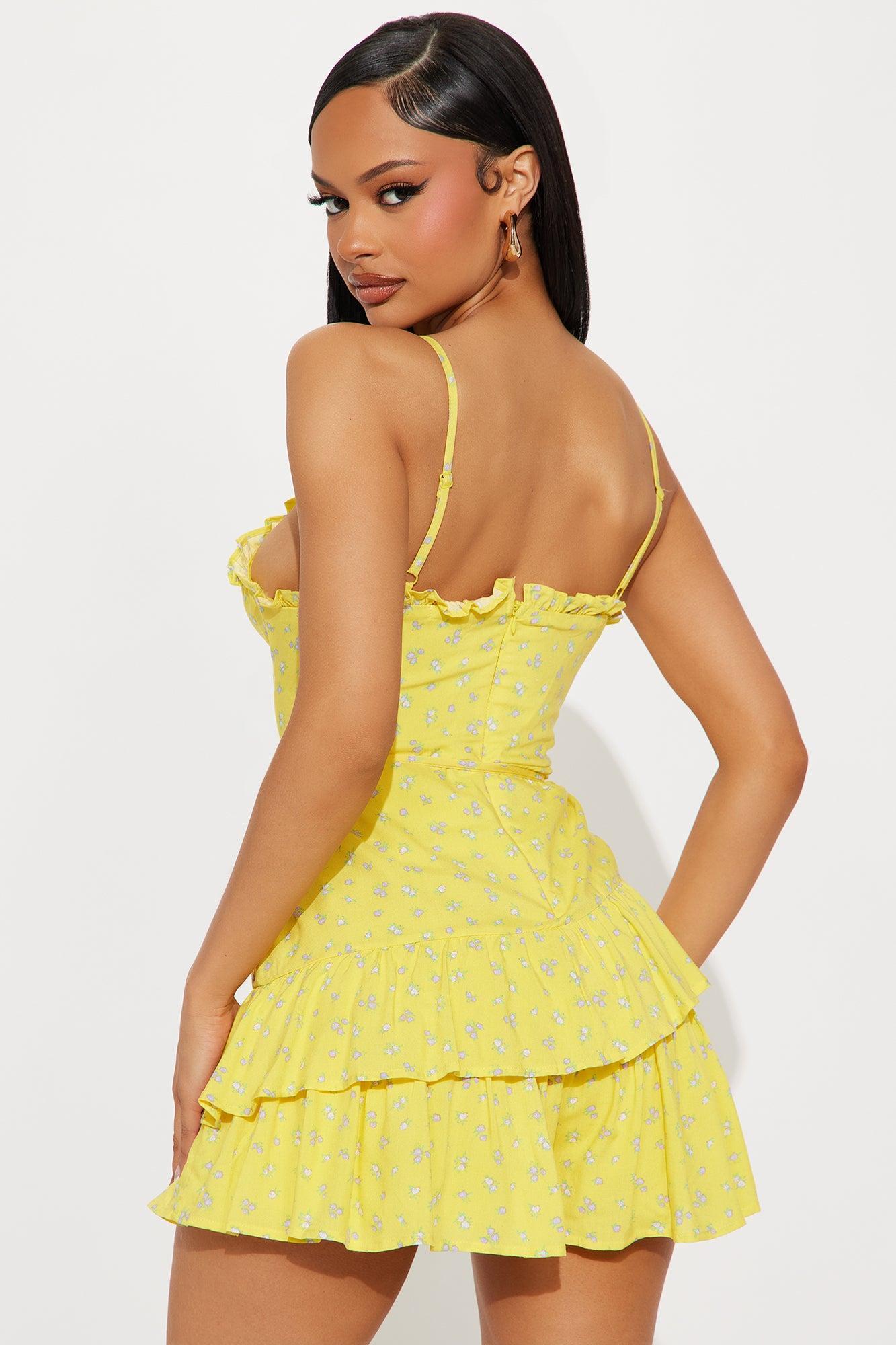 Sitting Pretty Romper - Yellow Product Image