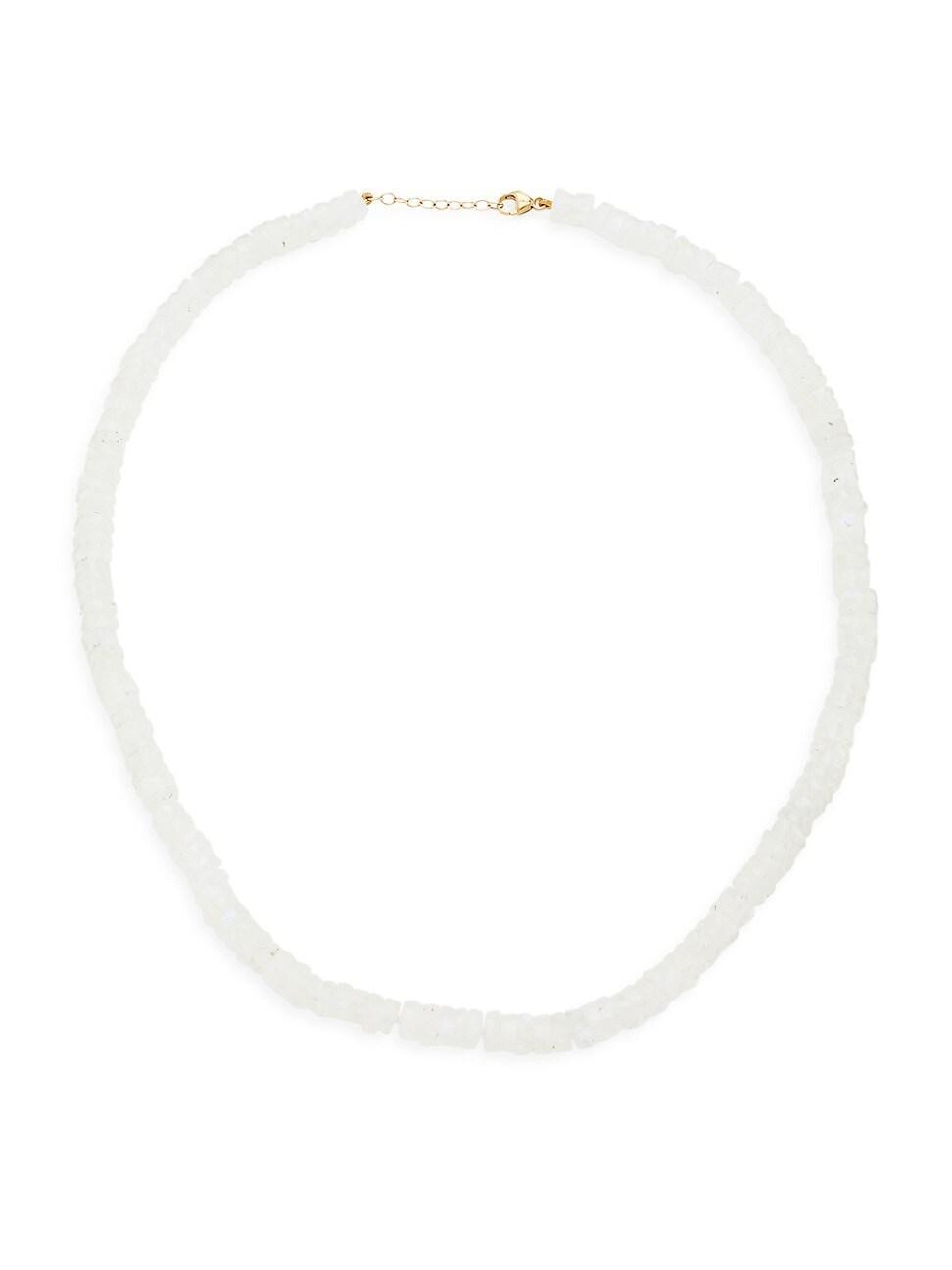 Womens Atlas Fancy Cut 14K Yellow Gold & Moonstone Necklace Product Image