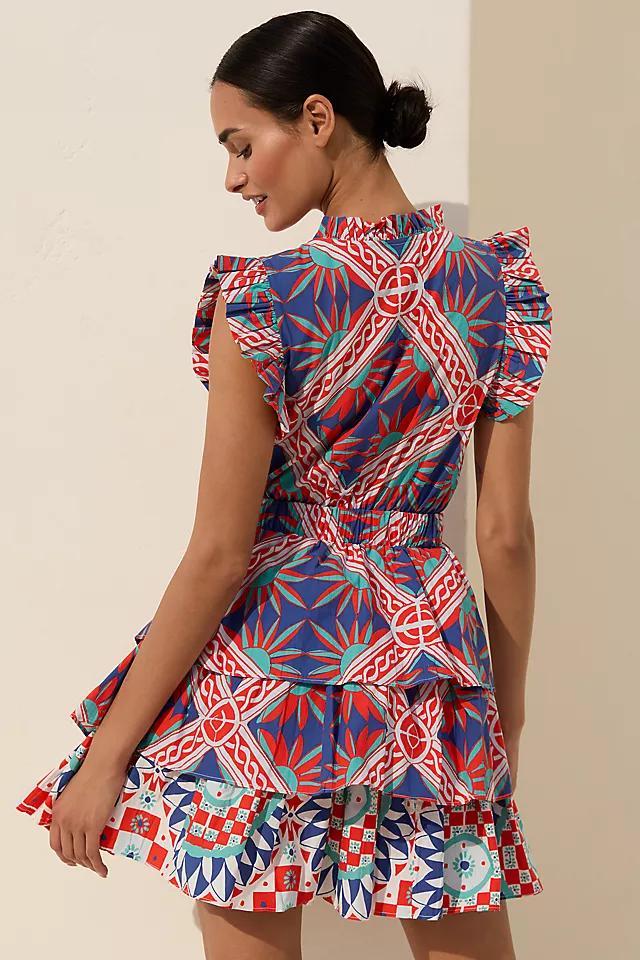 Ro's Garden Bimba Ruffled Tiered Mini Dress Product Image