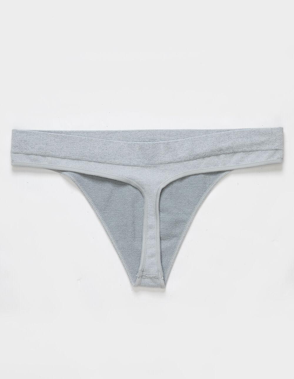 FULL TILT Seamless Rib Thong - NAVY Product Image