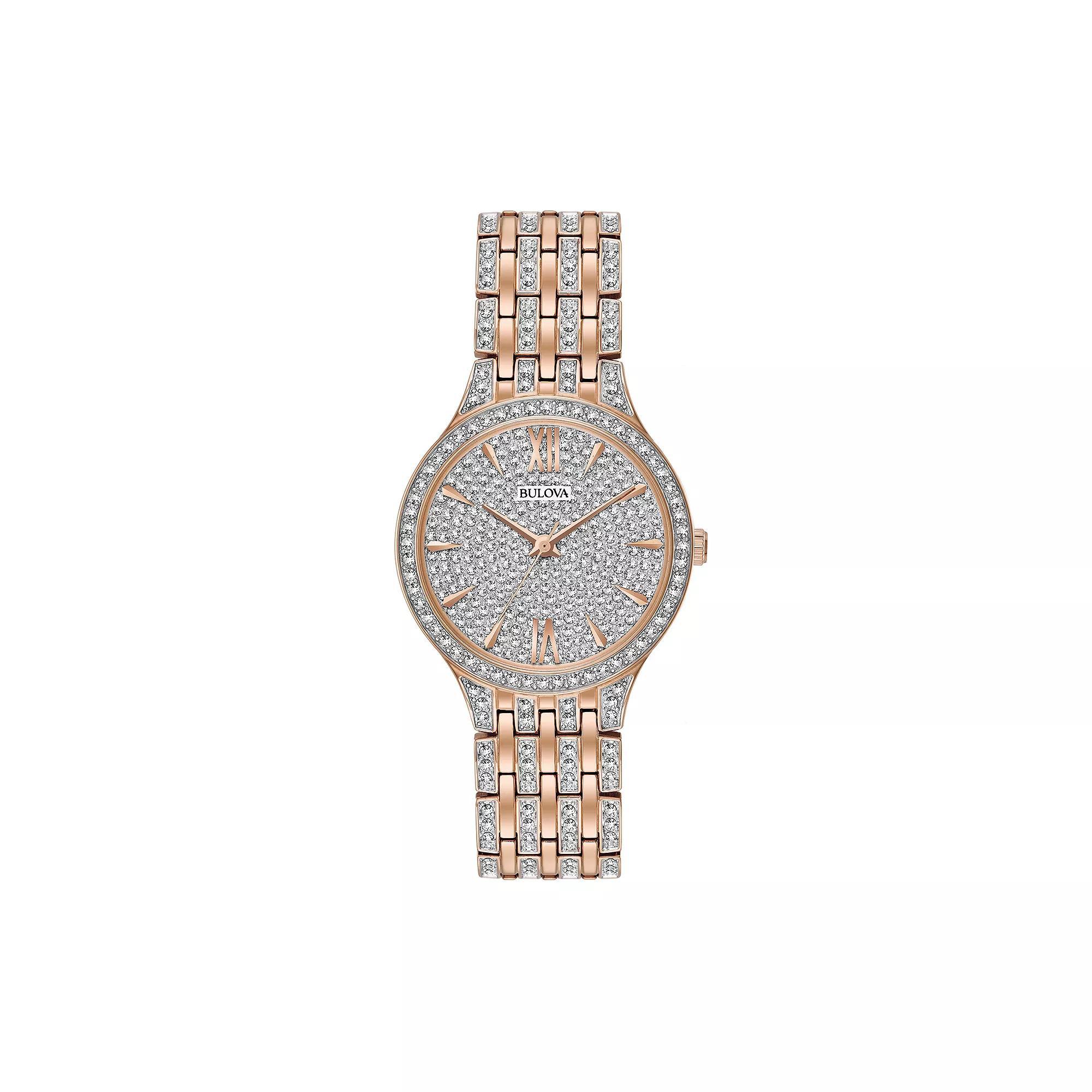 Bulova Womens Crystal Stainless Steel Watch - 98L235, Multicolor Product Image