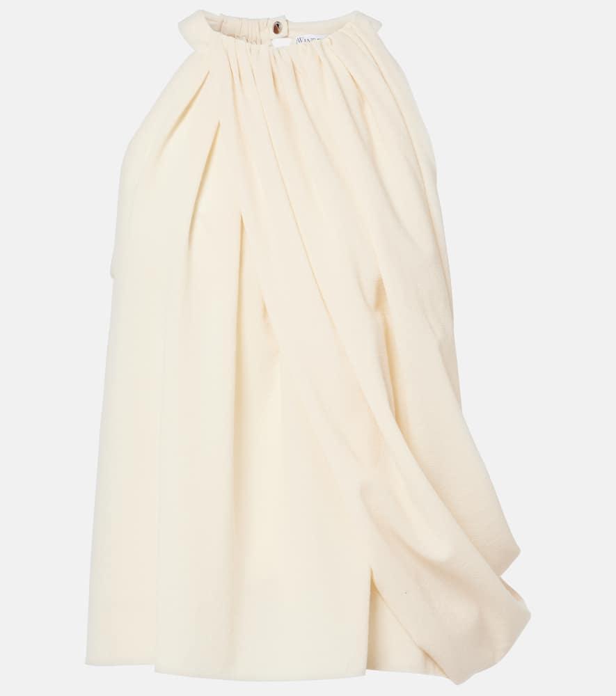 JW ANDERSON Twisted Halterneck Top In White Product Image