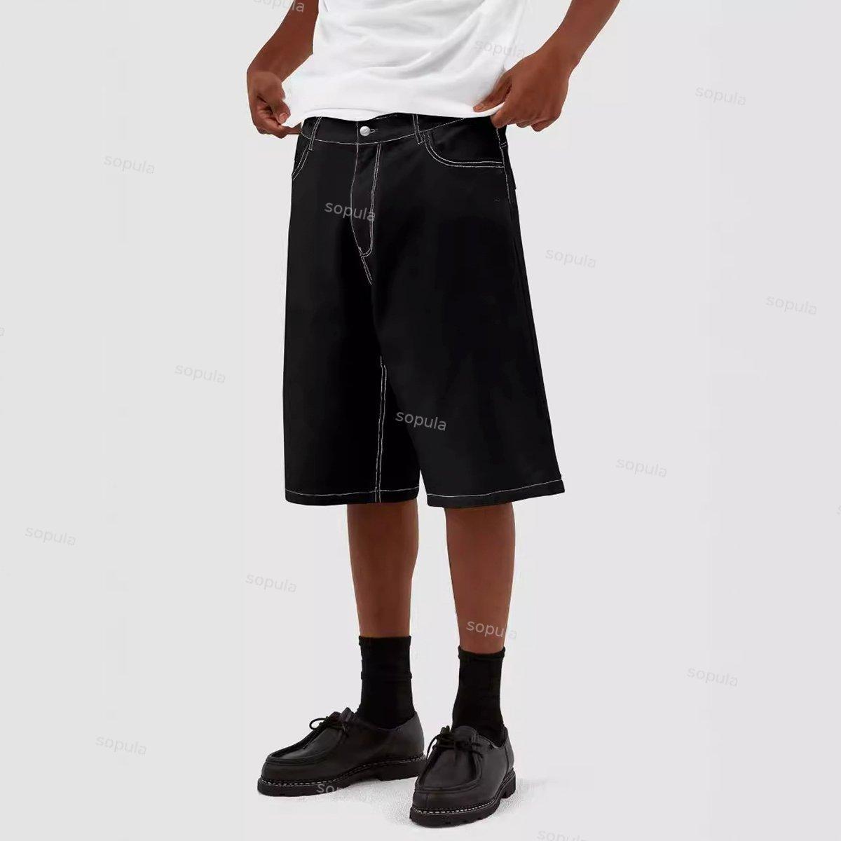 Men's Street Heavy Diamond Denim Shorts Product Image