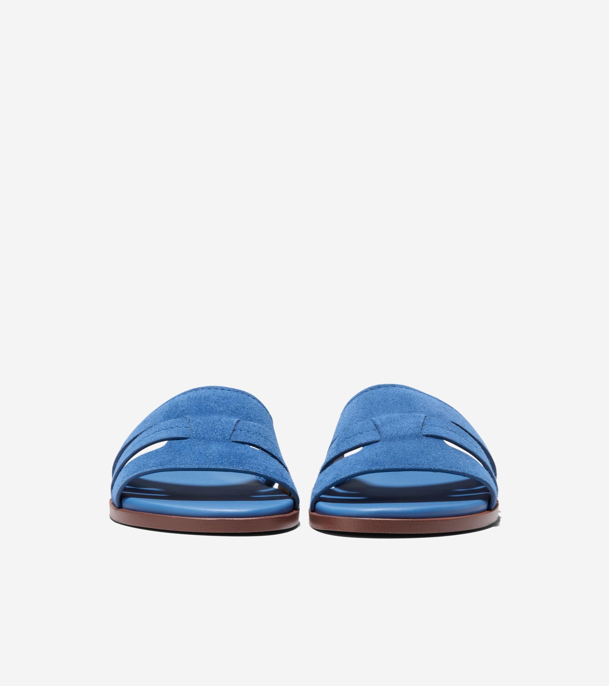 Women's Flynn Slotted Slides in Blue | Cole Haan Product Image