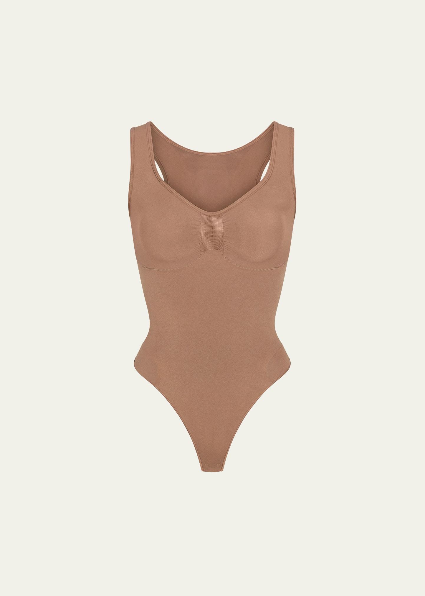 Womens Seamless Sculpt Scoopneck Thong Bodysuit Product Image