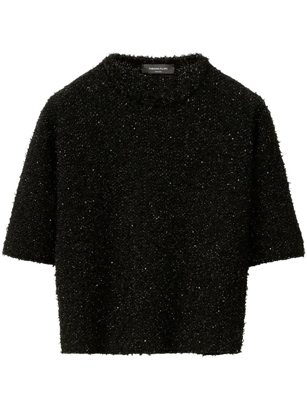 FABIANA FILIPPI Cotton Sweater In Black Product Image