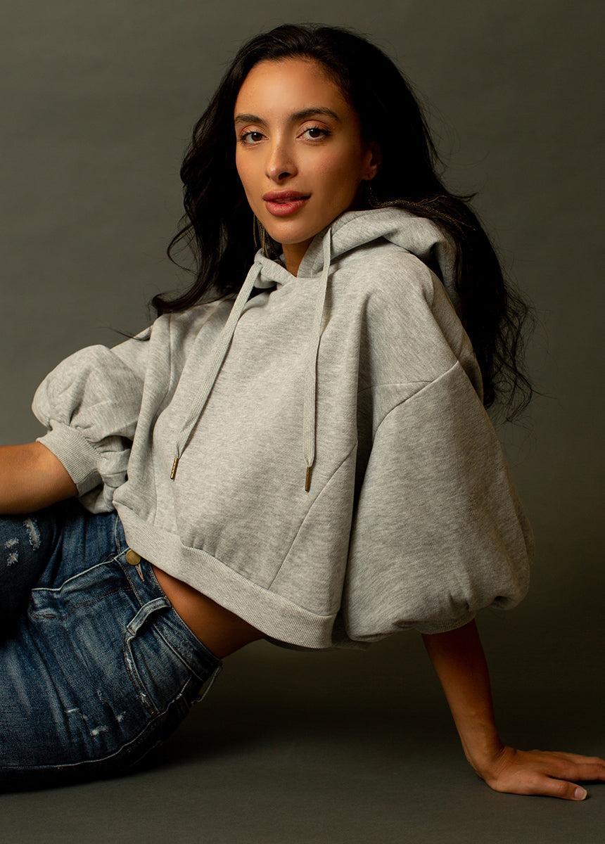 Matyson Hoodie in Heather Gray Female Product Image