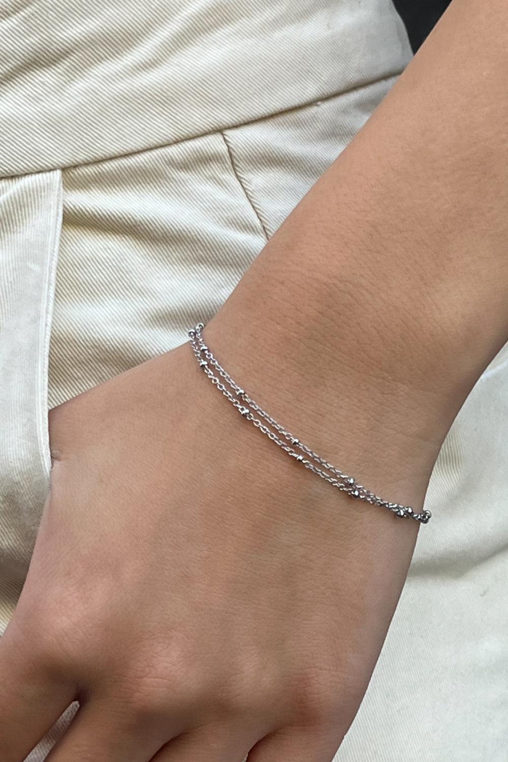 Double Chain Beaded Bracelet Product Image