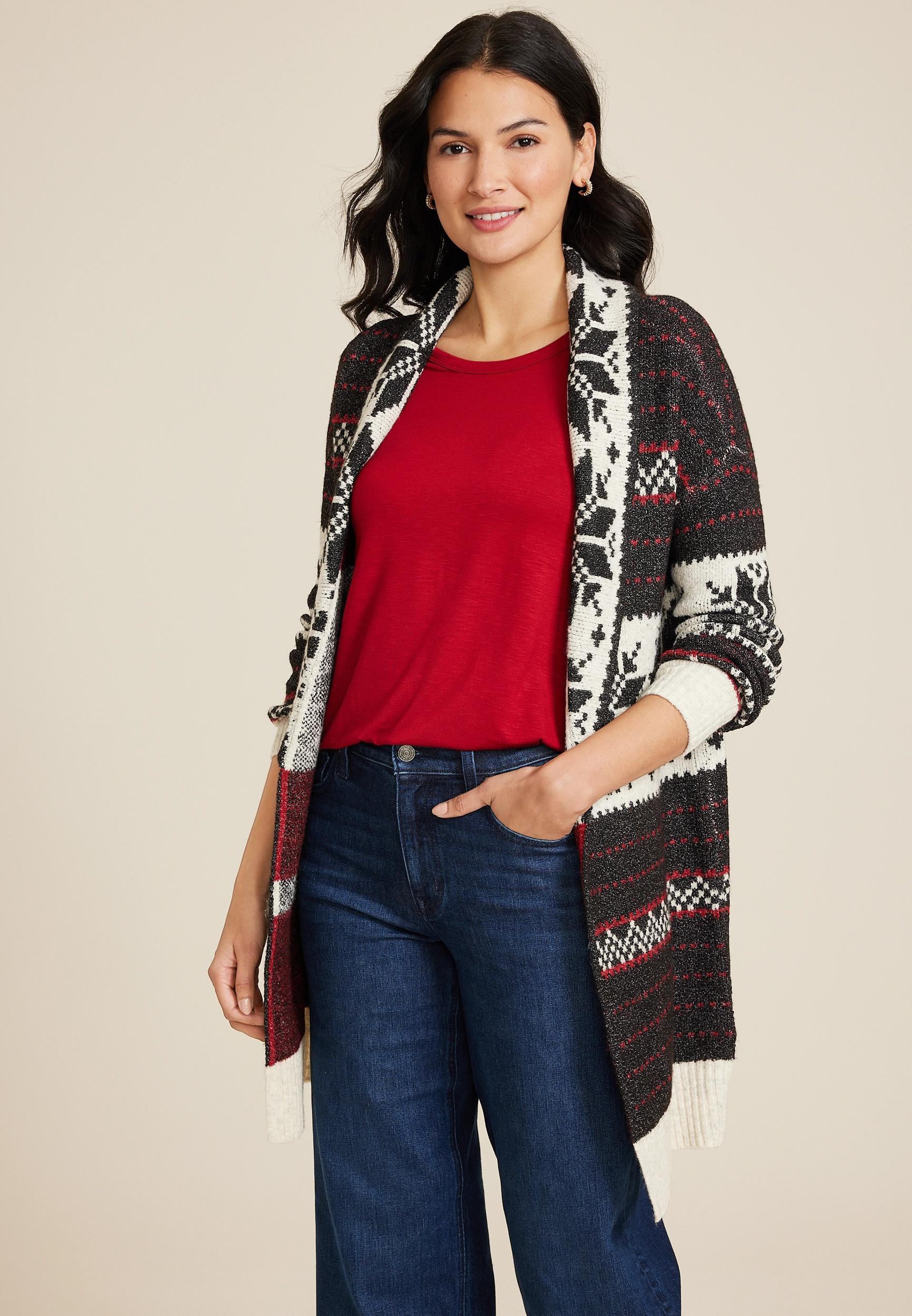 Fair Isle Shawl Cardigan Product Image