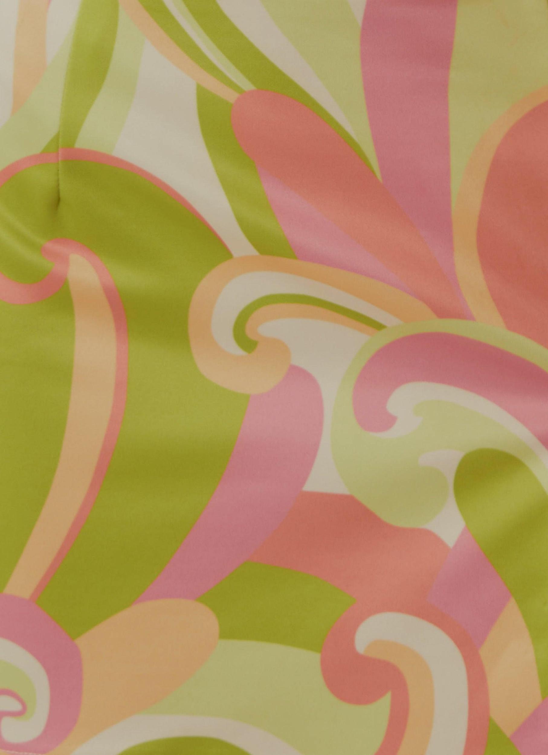 Living In The 90s Bustier Top - Retro Swirl Product Image
